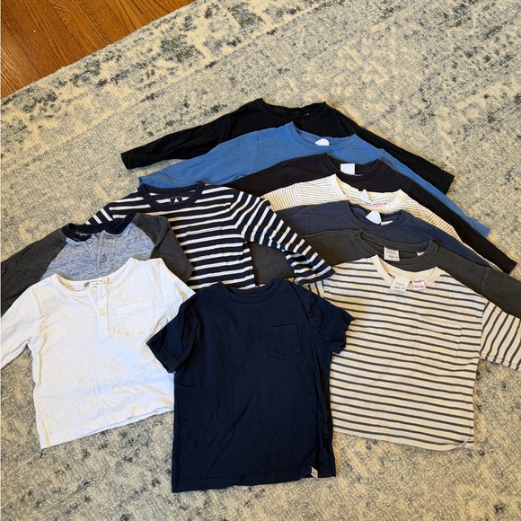 Zara Other - 12 Boys’ Long Sleeve Tops Bundle – Zara, Gap, Monica + Andy, 18–24M / Size 2